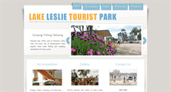 Desktop Screenshot of lakeleslietouristpark.com.au