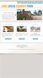 Mobile Screenshot of lakeleslietouristpark.com.au